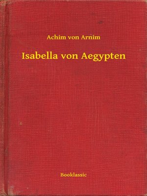 cover image of Isabella von Aegypten